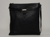 Fekete női bőr táska, válltáska